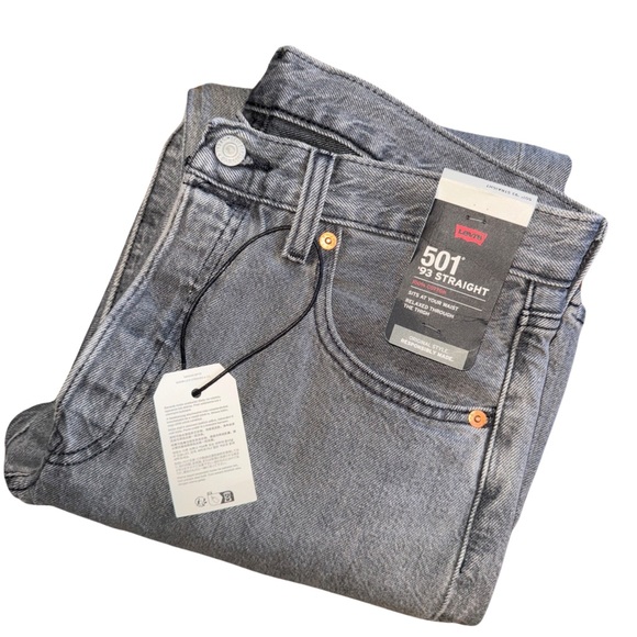 Levi's® Premium 501® '93 Straight Fit Men’s Jeans Gaze at Abyss - Grey - Picture 14 of 16